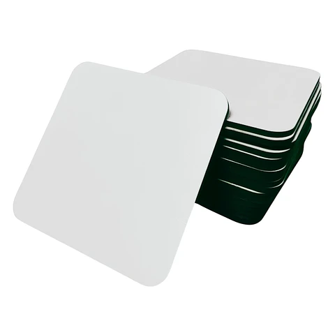 Pack de 10 Posavasos Cuadrados de Sublimacion de 10x10cm