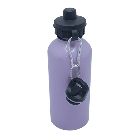 Pack de 10 Botellas Perlada Doble Tapa 600ml Morada