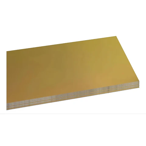 Pack de 25 Placas Aluminio Texturado Dorada Sublimables 60x30 Cm