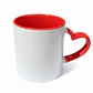 Taza de Cerámica Asa de Corazón Borde Rojo 11oz 12 Unidades - Miniatura 1