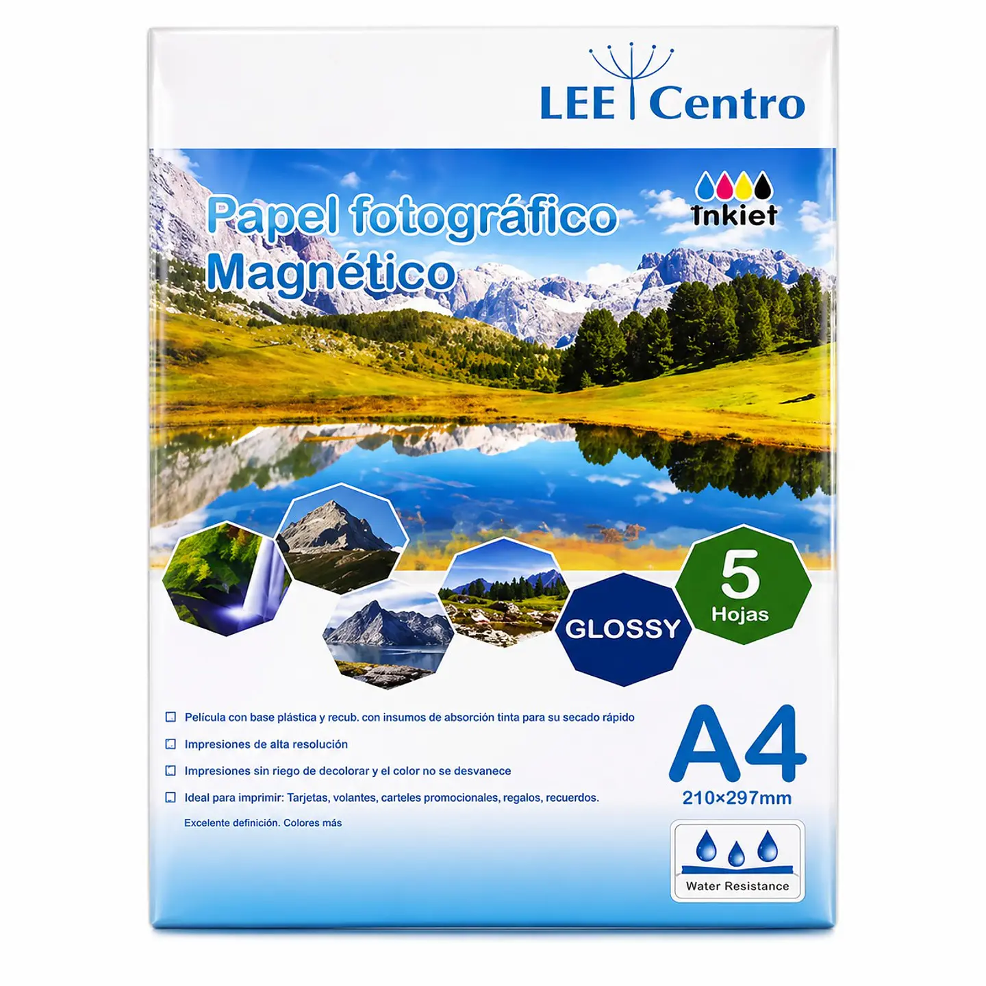 Papel Fotográfico Magnético Glossy A4 5H 1