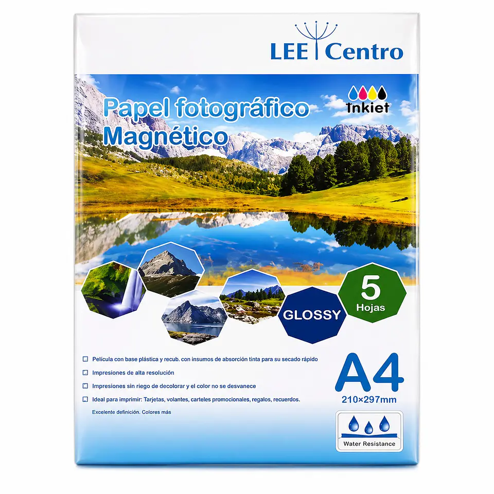 Papel Fotográfico Magnético Glossy A4 5H 1