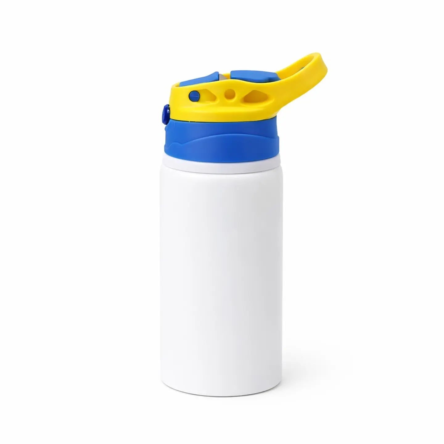 Botella de Niño de 500ml Sublimación Tapa con Colores Amarillo/Azul 1