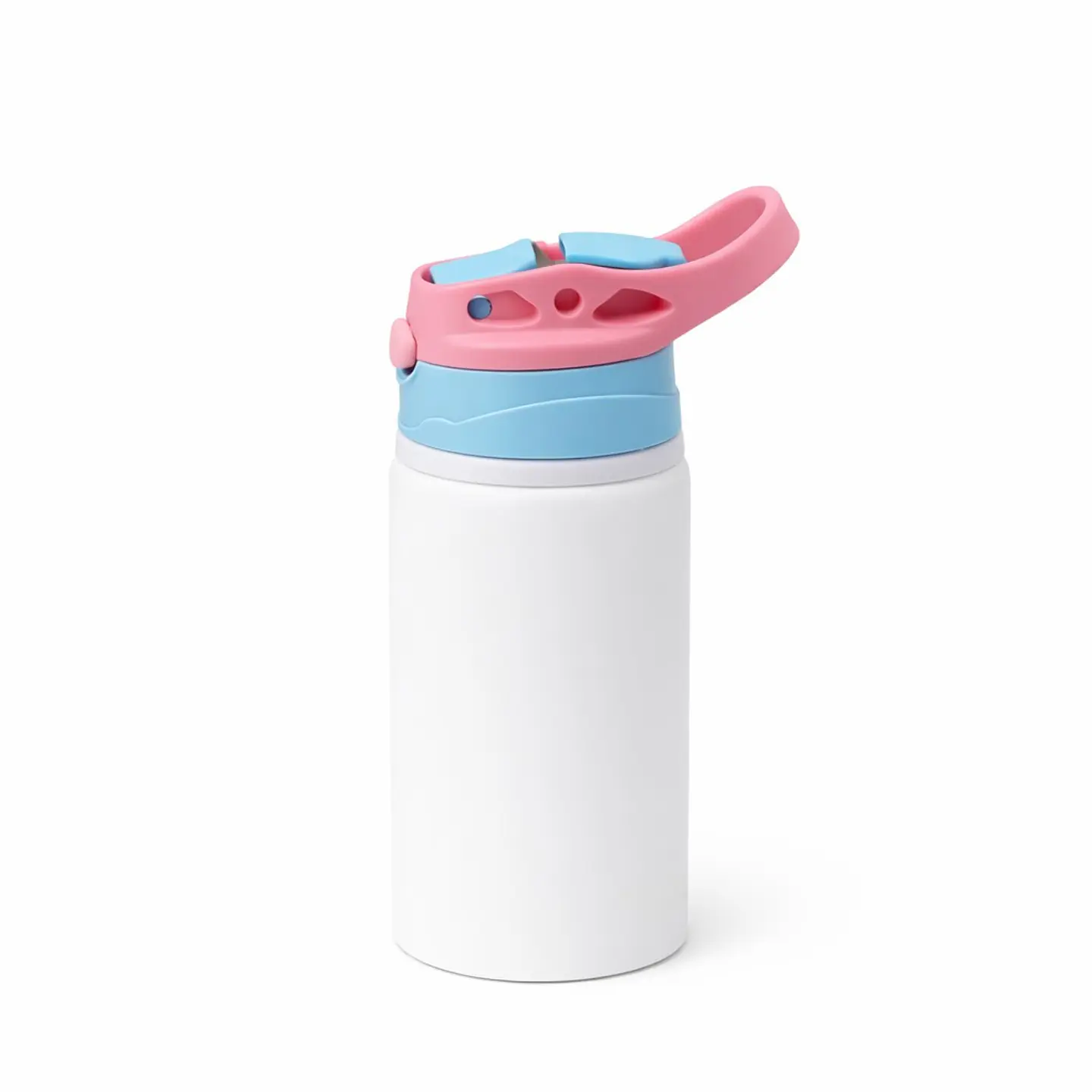 Botella de Niño de 500ml Sublimación Tapa con Colores Rosado/Azul 1
