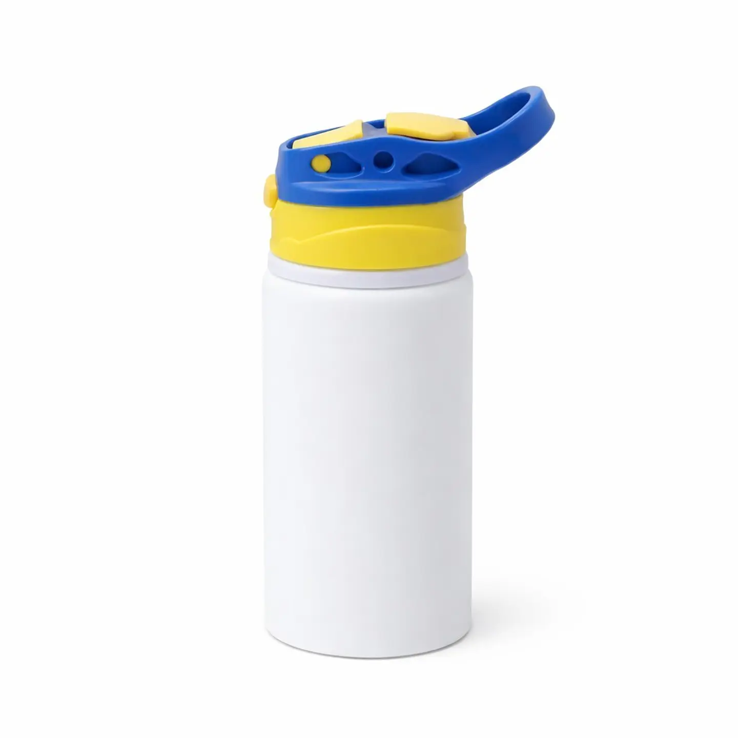 Botella de Niño de 500ml Sublimación Tapa con Colores Azul/Amarillo 1