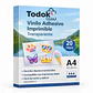 Papel Vinilo Adhesivo Transparente Imprimible A4 20 Hjs - Miniatura 1