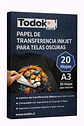 Papel de Transferencia Inkjet para Telas Oscuras A3 20 Hojas - Miniatura 1