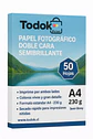 Papel Fotográfico Semibrillante Doble Cara A4 230g 50 Hojas - Miniatura 1