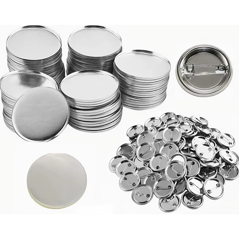 Pack de 200 Chapitas Metálicas de 44mm Alfiler