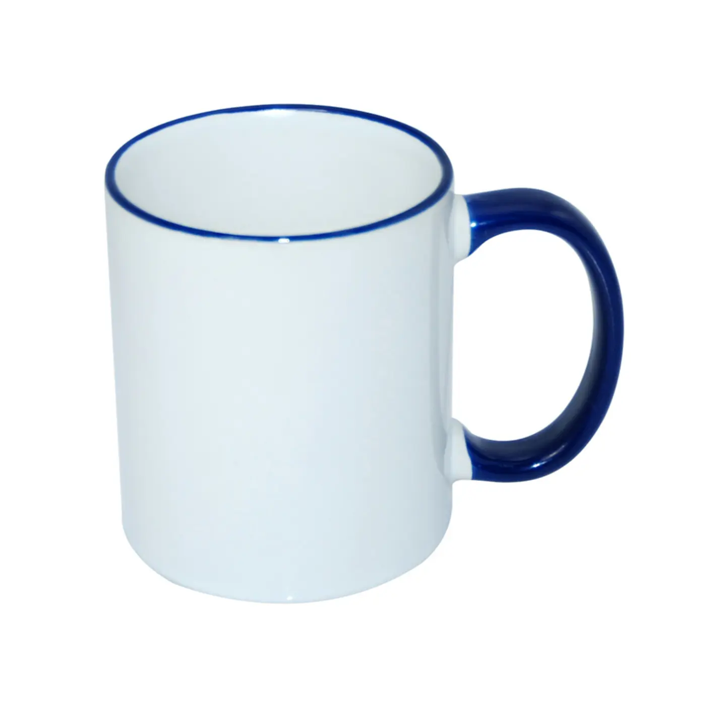 Taza de Cerámica Borde Azul 11oz 36 Unidades Azul 1