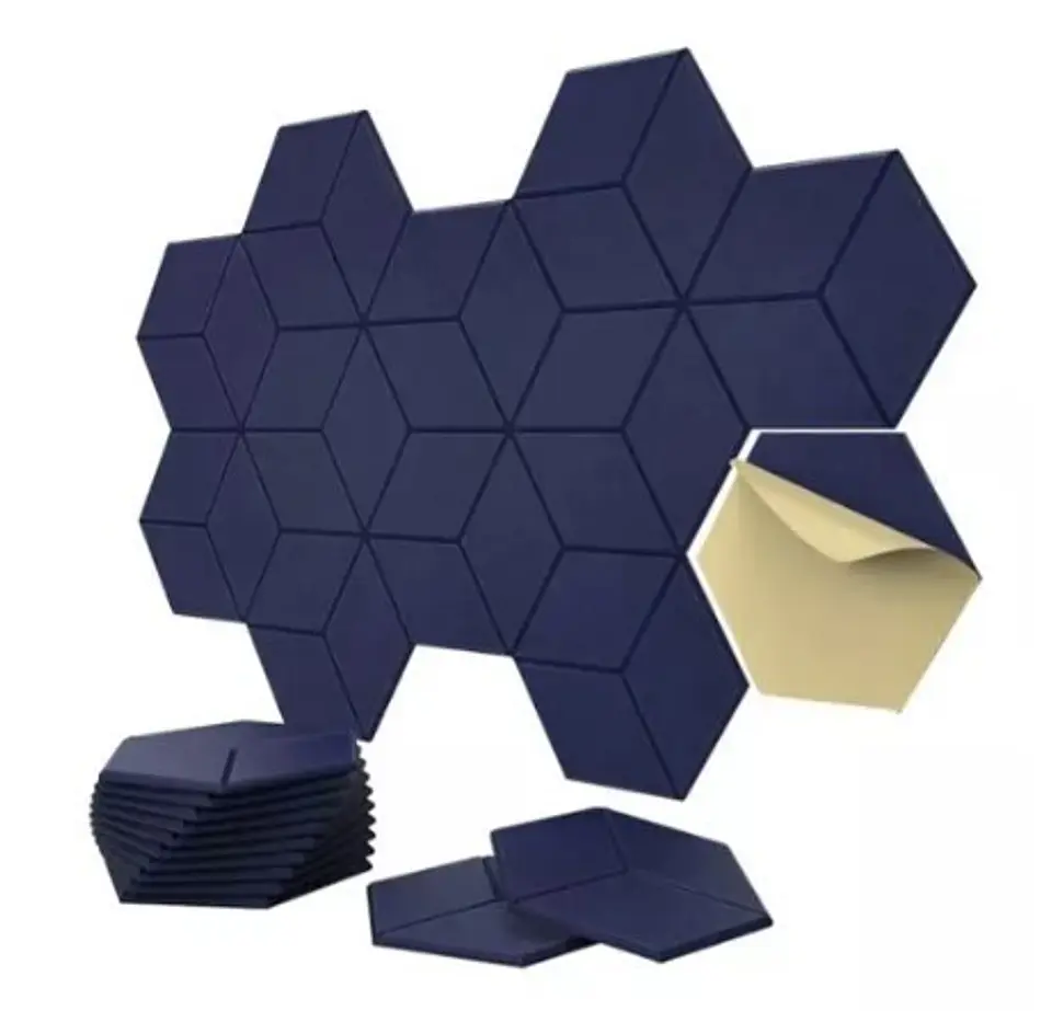 Panel Acústico Hexagonal Autoadhesivo Pack X12 Todokcl 1
