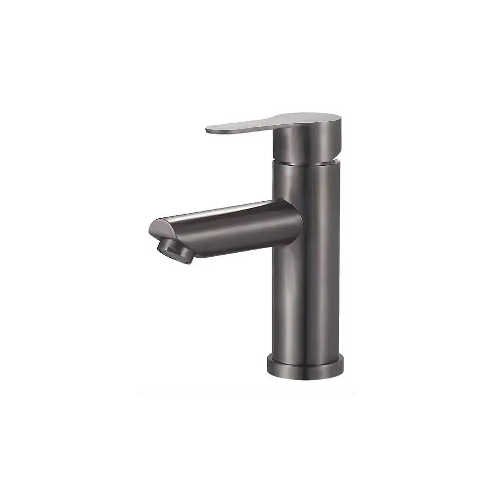 Llave Grifería Lavamanos Monomando Plomo Elegante Moderna A10990 1