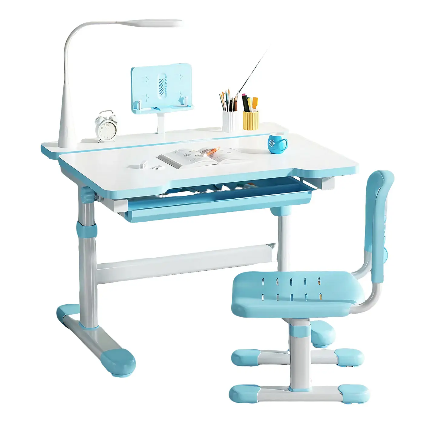 Escritorio de estudios Reclinable Ajustable Niños Azul / Todokcl 1