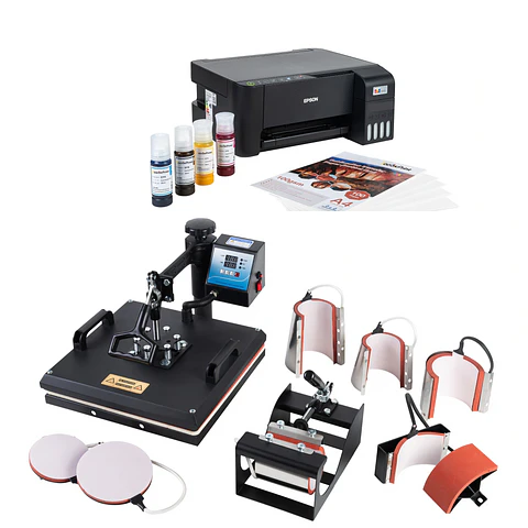 Kit de Sublimación 8 en 1 + Impresora Epson L1250 + Hojas + Tintas