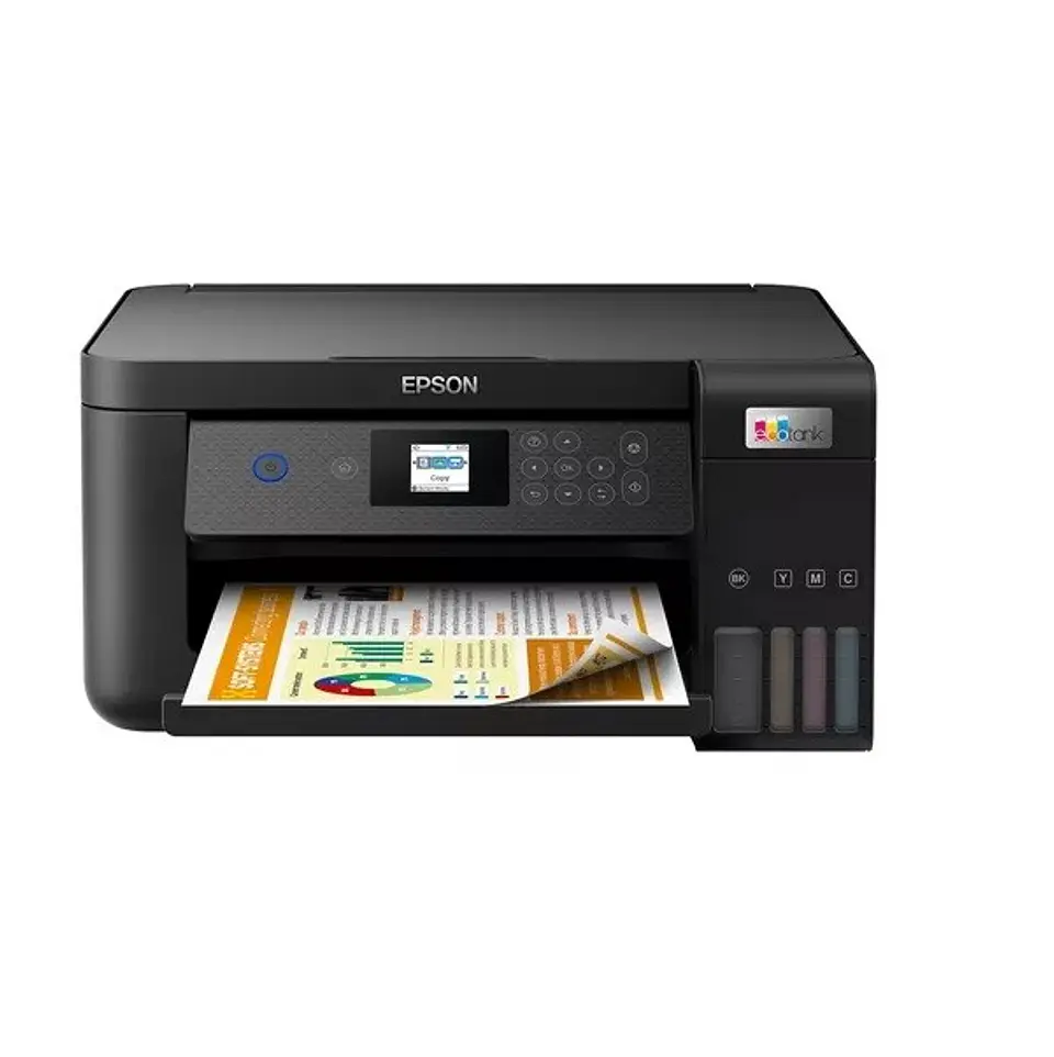 Impresora A Color Multifunción Epson Ecotank L4260 Con Wifi Negra 100v/240v 1