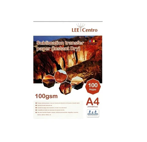 Papel de Sublimación Secado Rápido 100g A4 100U