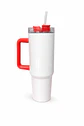Tazón Térmico Tumbler 40oz Inoxidable Frio Y Calor Asa Roja - Miniatura 1