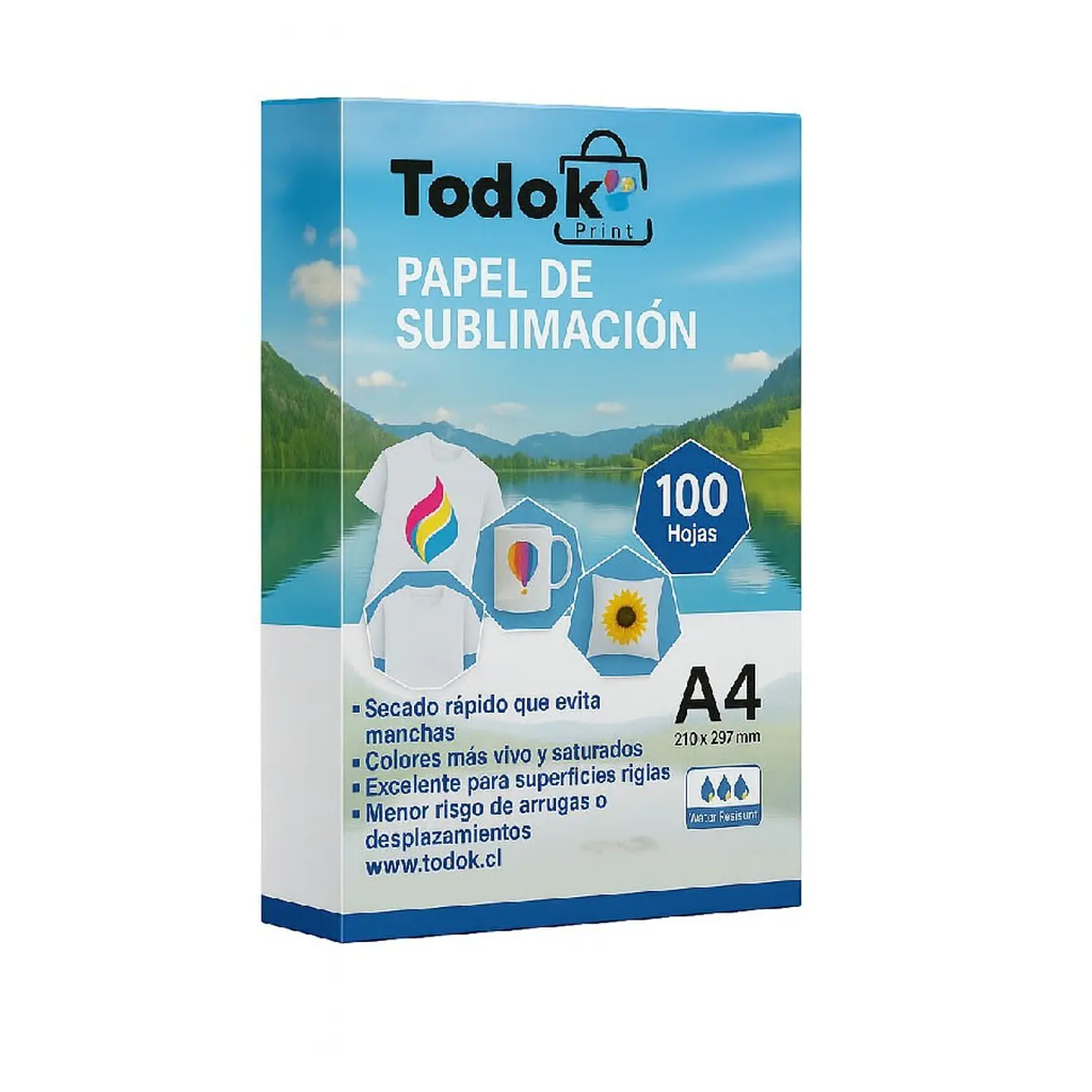 Papel de Sublimación 100g A4 100U 1