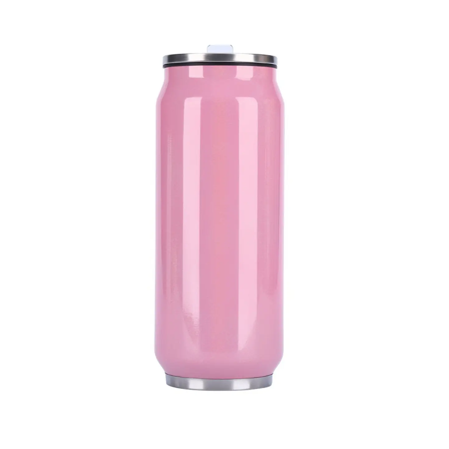 Botella Lata Térmica Acero Inox 500ml Sublimación Rosada 1