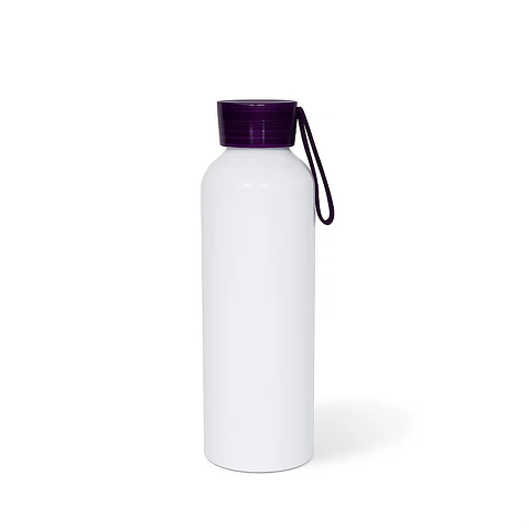 Pack de 12 Botellas Sport Par Sublimación 750ml Tapa Color Morada
