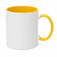 Taza de Cerámica Borde e Interior Amarilla 11oz - Miniatura 1