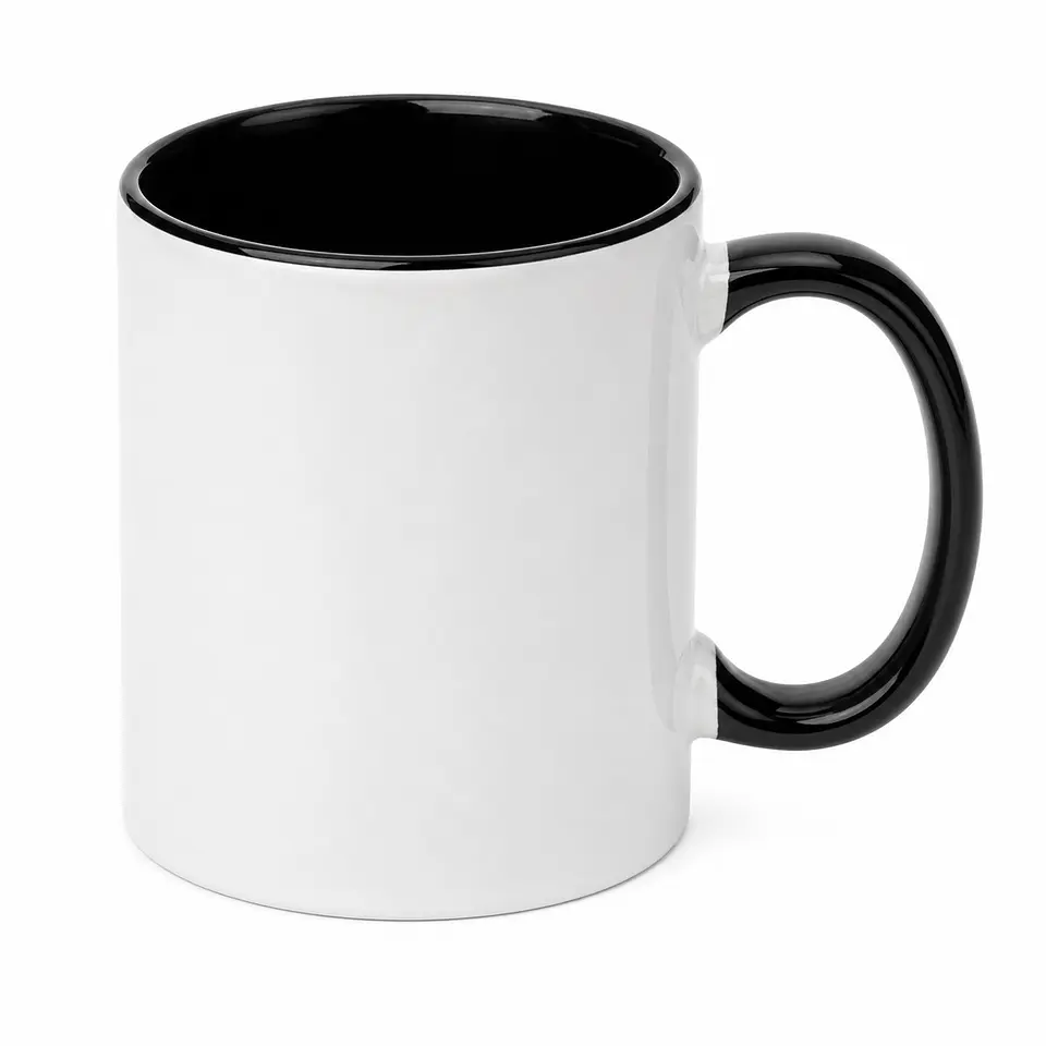 Taza de Cerámica Borde e Interior Negra 11oz 1