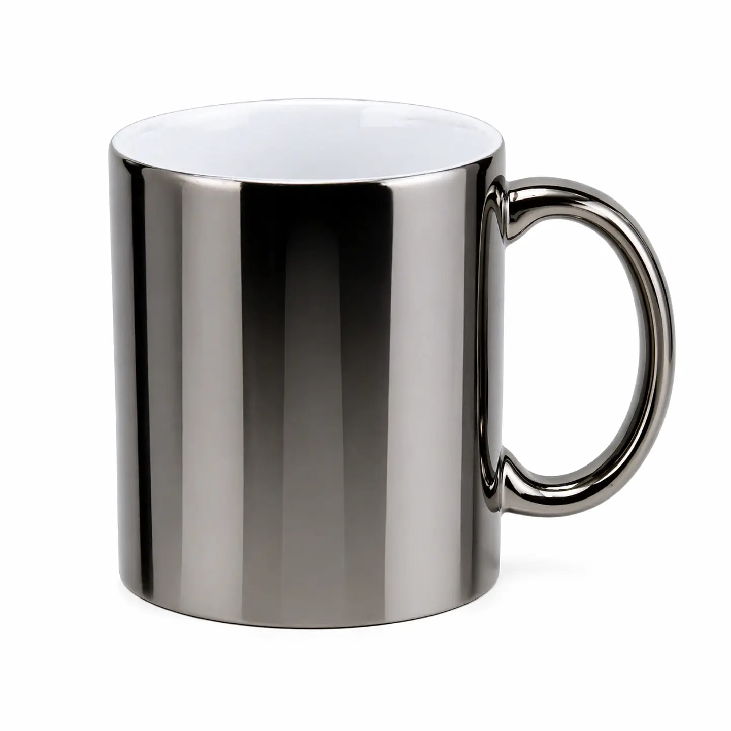 Taza de Cerámica Plateada 11oz 12 Unidades 1