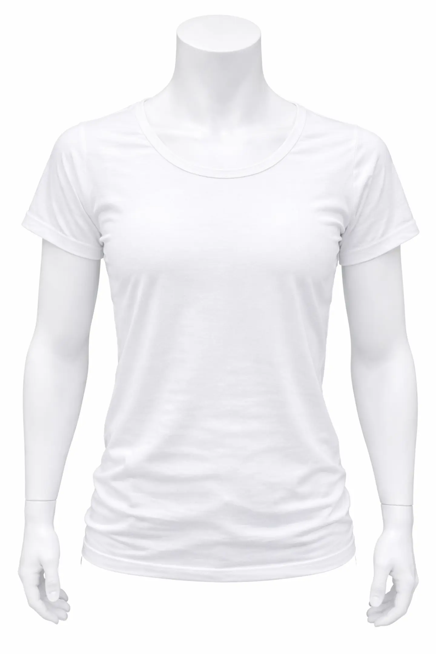 Poleras de Color Blanco de Sublimacion Para Damas 3XL 1