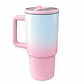 Termo Mug Sublimable de 40 oz con Asa y Bombilla Rosa - Miniatura 1