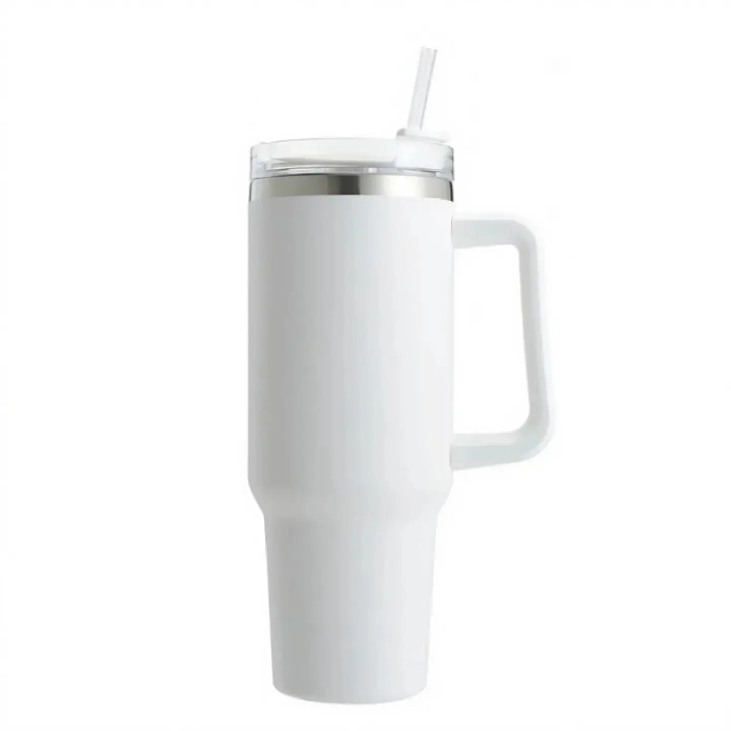 Termo Termico Mug Tumbler Buffer 900ML Acero Inox Frio Calor - Blanco 1
