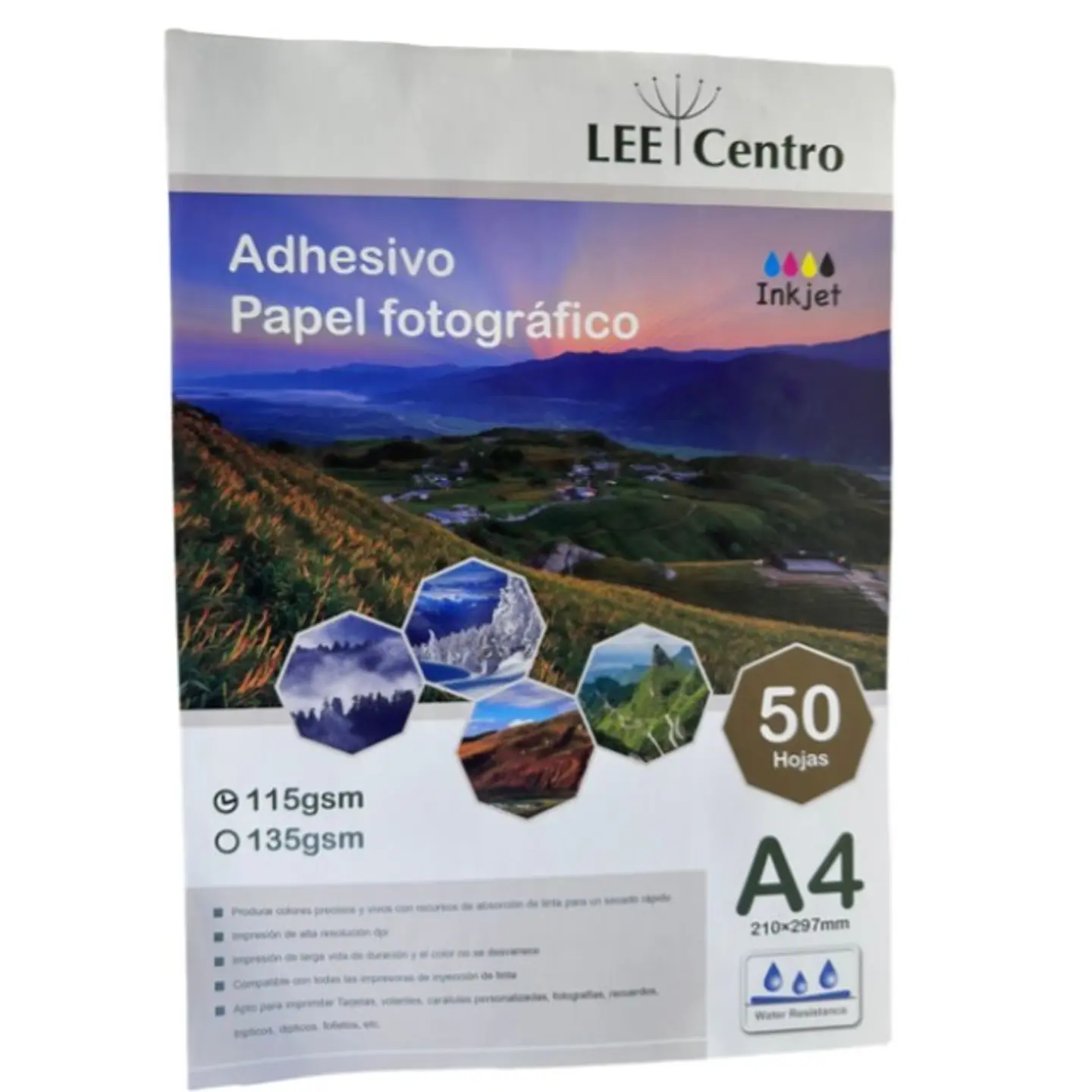 Papel Adhesivo Fotografico Antioxido Glossy A4/115g/50 Hojas 1