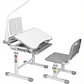 Escritorio de estudios Reclinable Ajustable Niños Gris - Miniatura 1