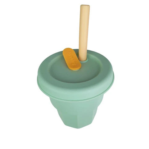 Vaso de Silicona Para Bebe Verde Claro 400ML T-00043-9