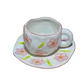 Taza de Cerámica Ligera de Lujo con Flores T-00023-5 - Miniatura 1