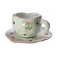 Taza de Cerámica Ligera de Lujo Con Flores - Miniatura 1