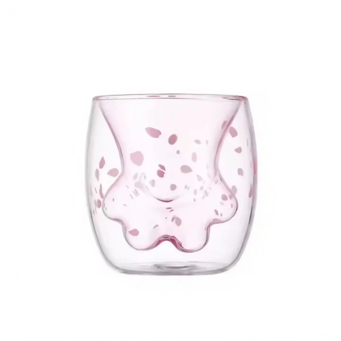 Vaso Transparente con Forma Pata de Gato Doble Pared T-00040-1 1
