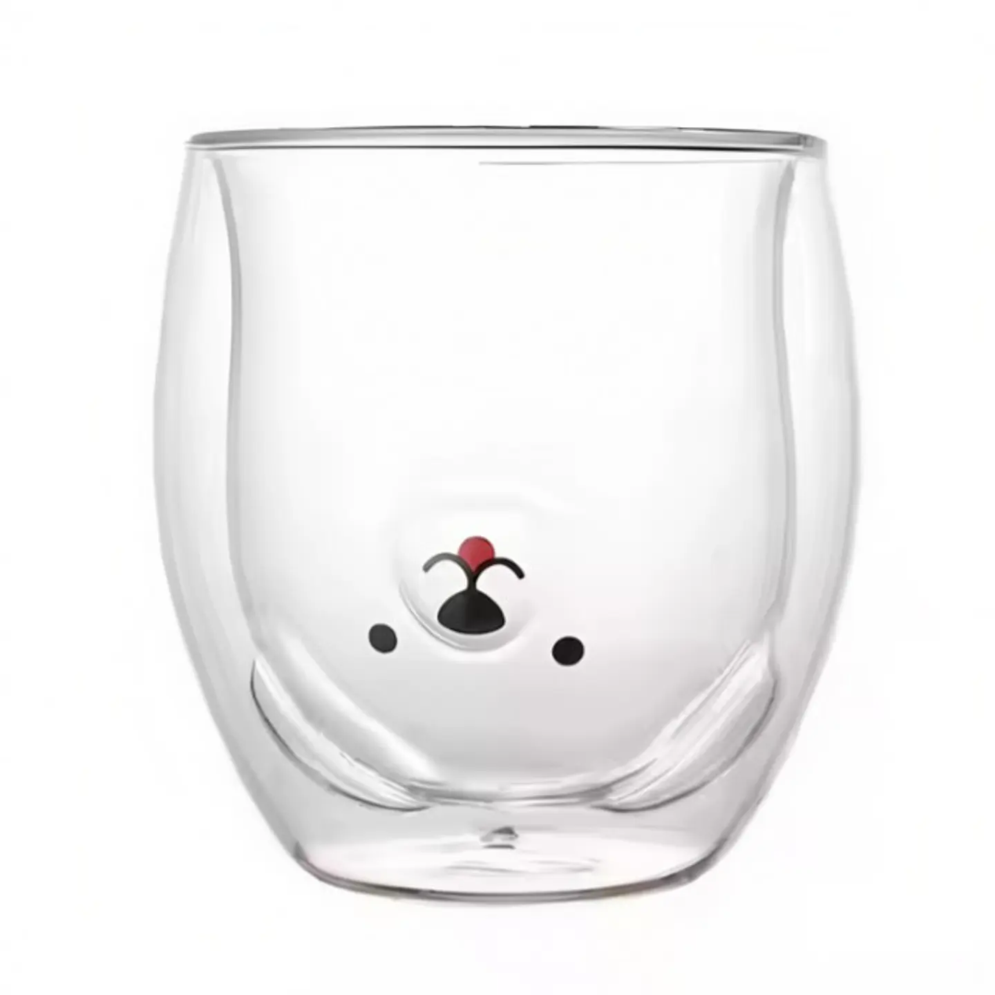 Taza De Cristal Doble Pared Con Estampado 300ml T-00053 1