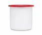 Tazones Enlozado Sublimable Borde Rojo 12oz - Miniatura 1