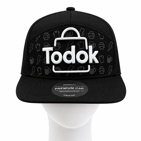 Gorro para Personalización con Mini Perforado Color Negra