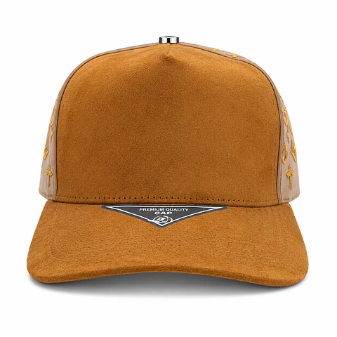 Gorro para Personalización Ajustable Gamuza Maya Decorada Gris