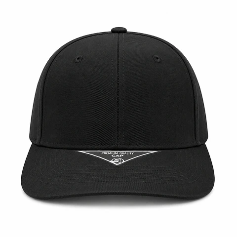 Gorro para Personalización Ajustable 6 Paneles Negra