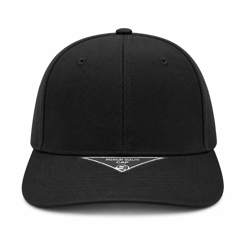 Gorro para Personalización Ajustable 6 Paneles Negra 1