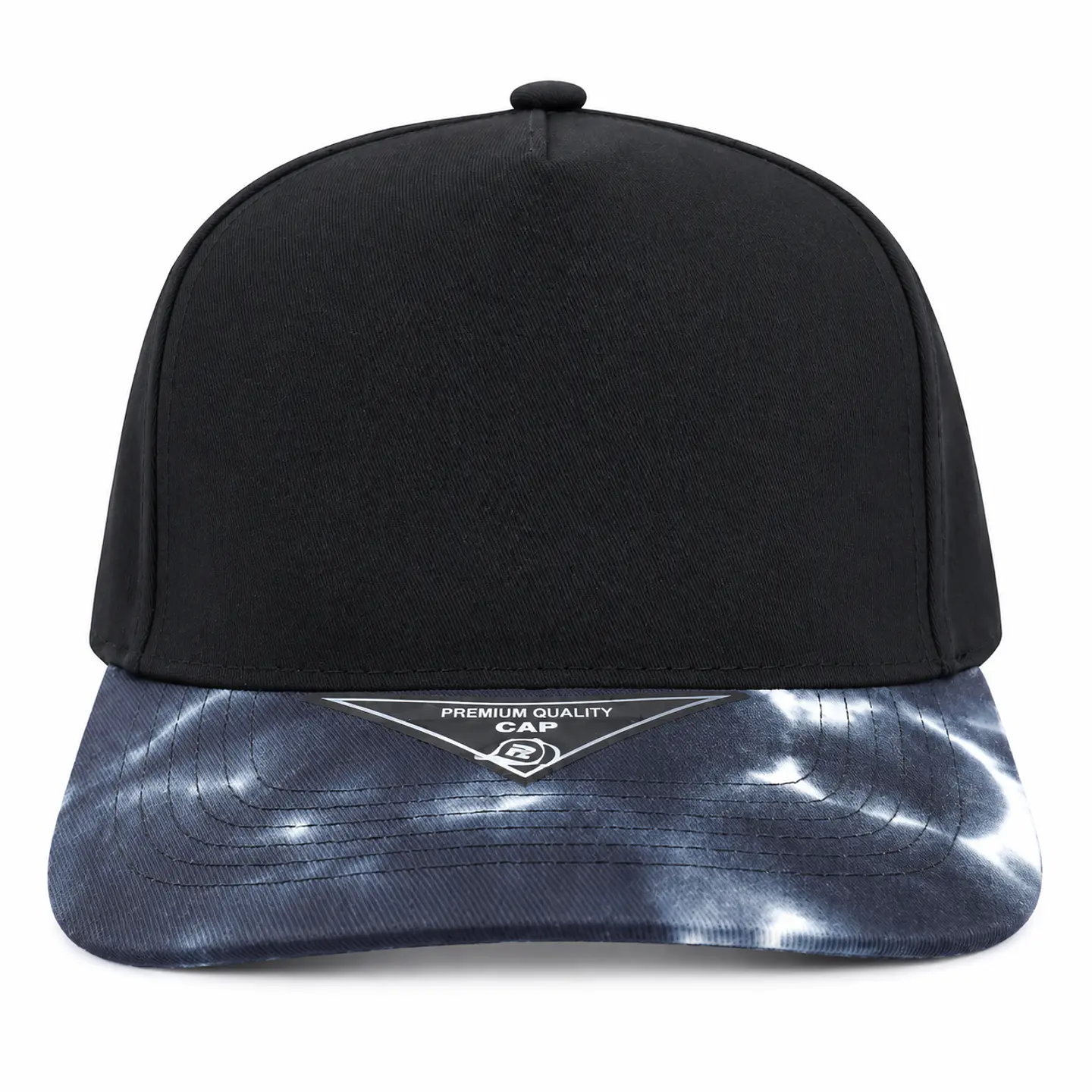 Gorro para Personalización Bicolor Ajustable 5 Paneles Negra 1