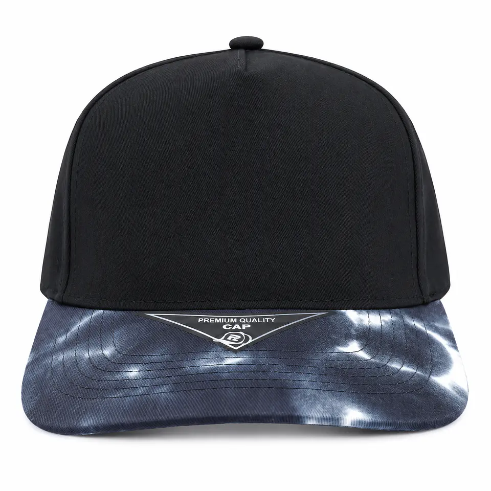 Gorro para Personalización Bicolor Ajustable 5 Paneles Negra 1