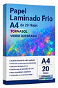 Papel Laminado Frio A4 de 20 Hojas Tornasol Vidrio Quebrado - Miniatura 1