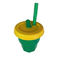 Vaso de Silicona para Bebe Verde Tapa Amarilla 400ml T-00043-8 - Miniatura 1