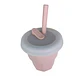 Vaso de Silicona Para Bebe Rosado Pálido 400ML T-00043-12 - Miniatura 1