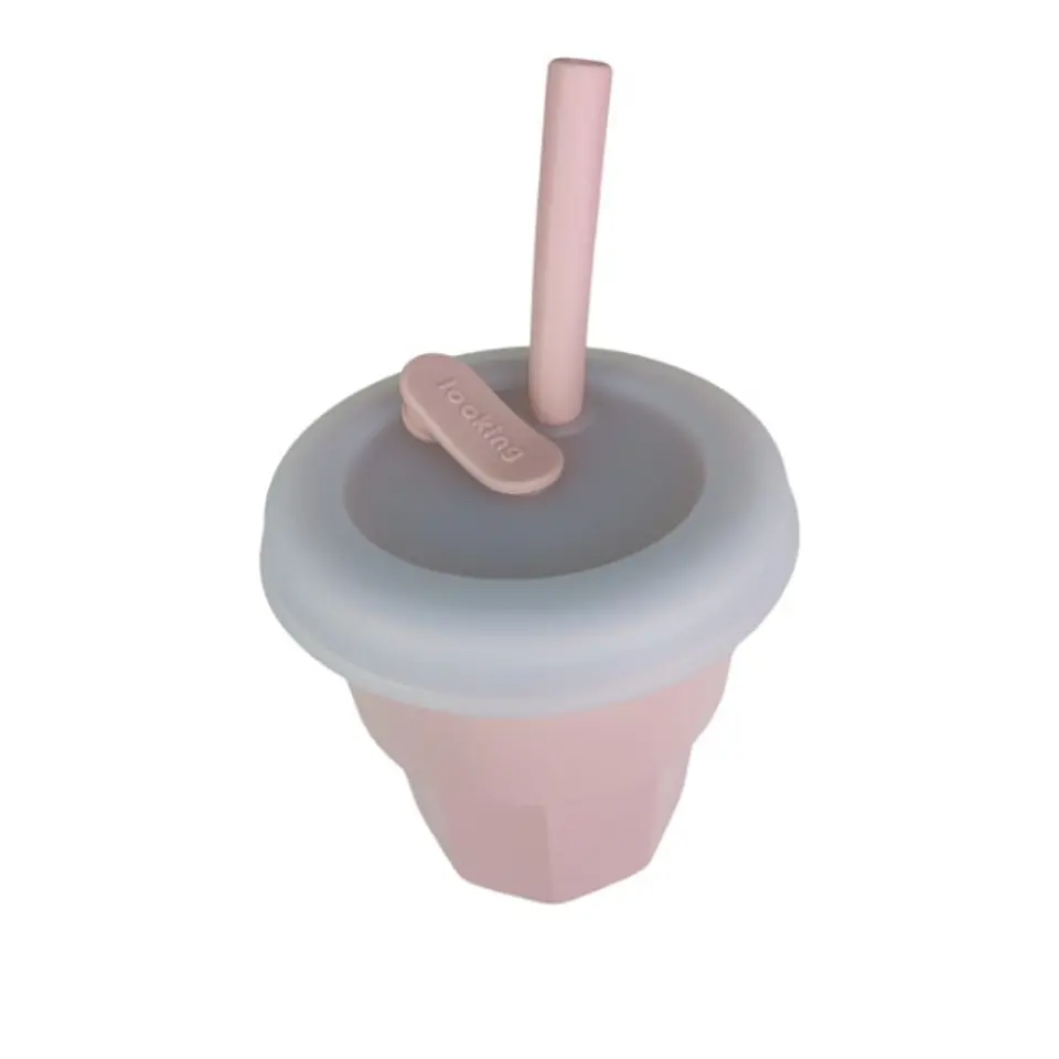 Vaso de Silicona Para Bebe Rosado Pálido 400ML T-00043-12 1