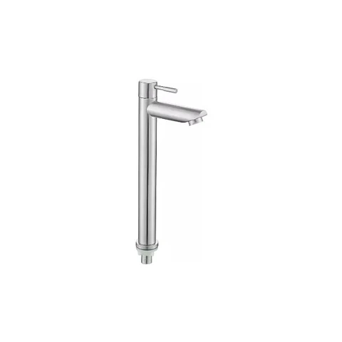 Grifo Alto Llave Acero Inoxidable Monomando Lavamanos A10999