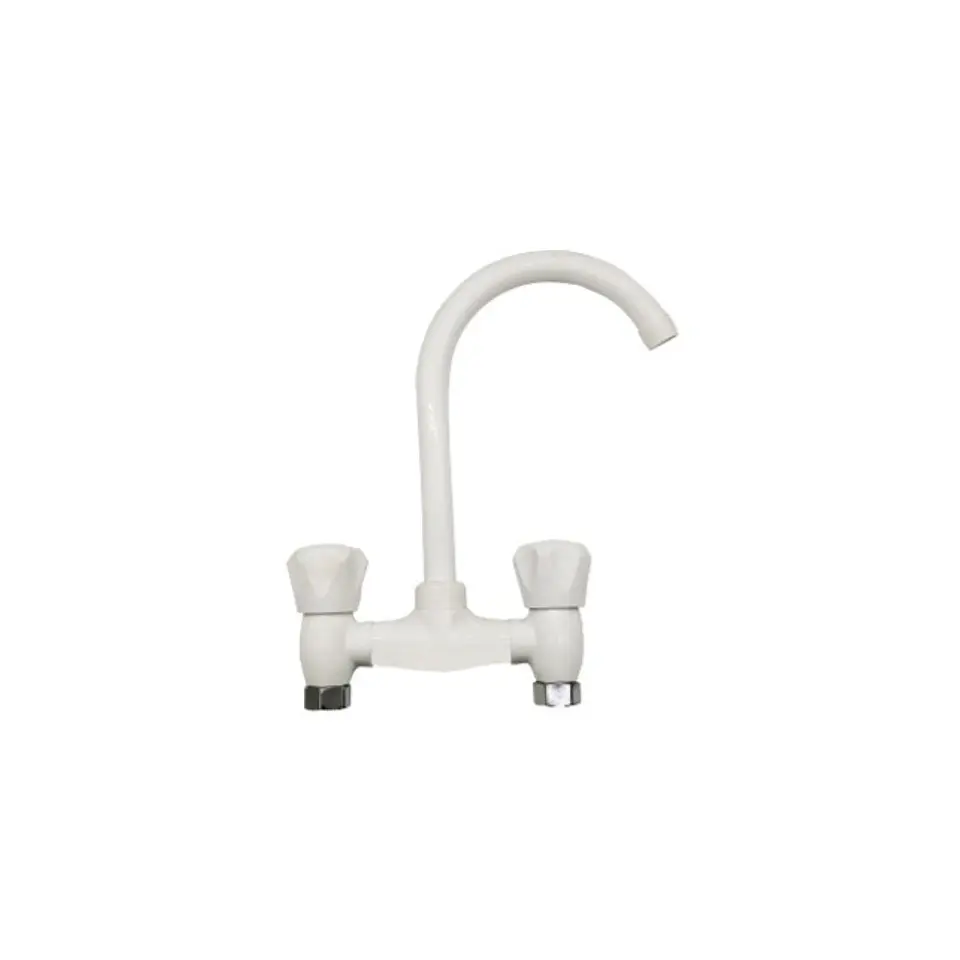 Llave Blanca Dos Manillas Cuello de Cisne A10994 1